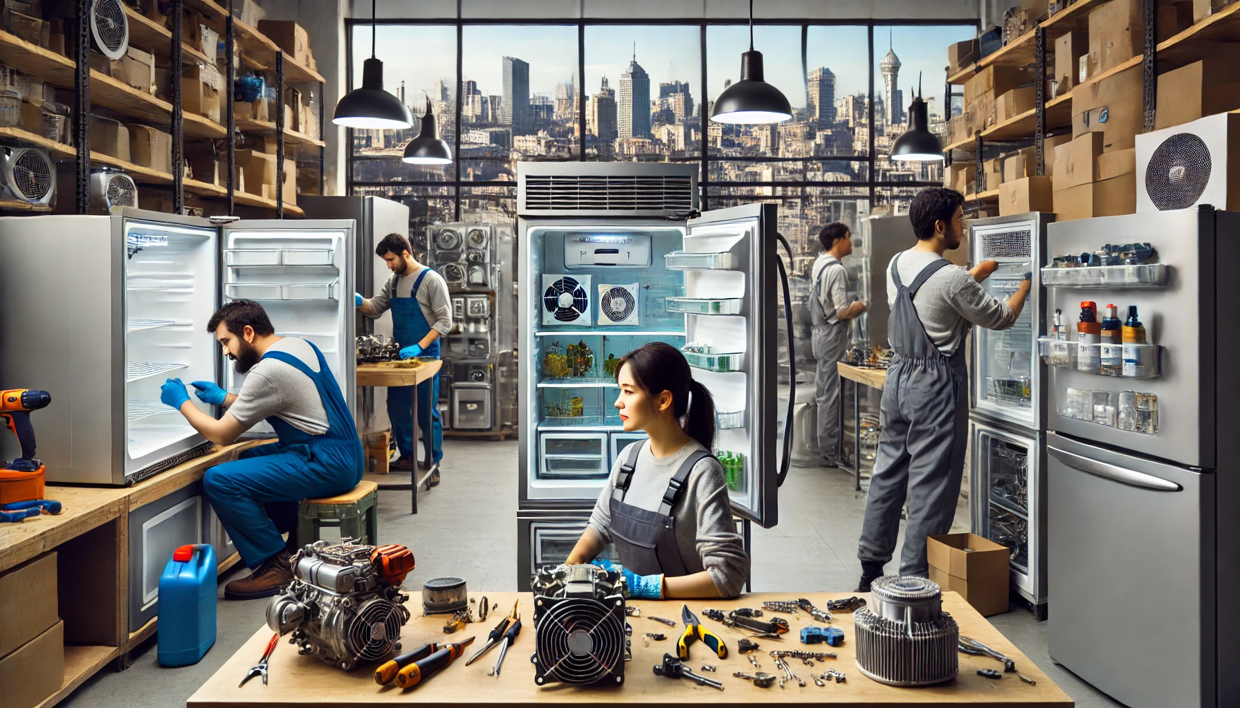 Ремонт холодильника: бытовой и витринный