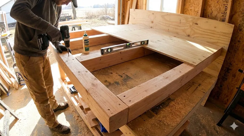 Шаг 1 Сборка деревянного каркаса