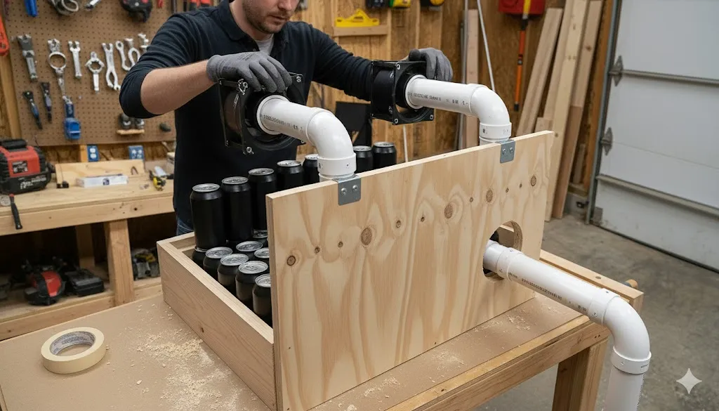 Шаг 5 Установка воздуховодов