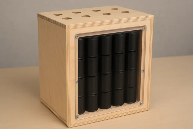 Схема устройства солнечного коллектора из алюминиевых банок