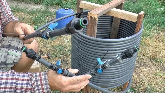 Солнечный коллектор из ПНД трубы для летнего душа