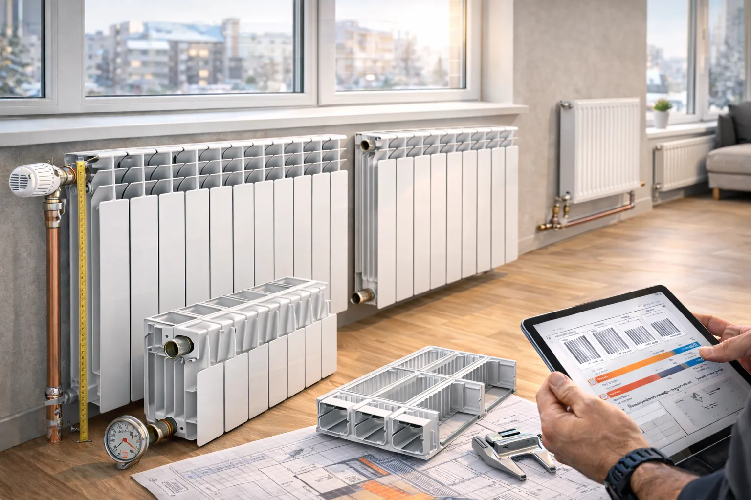 алюминиевые радиаторы отопления секционные батареи алюминий для дома и квартиры