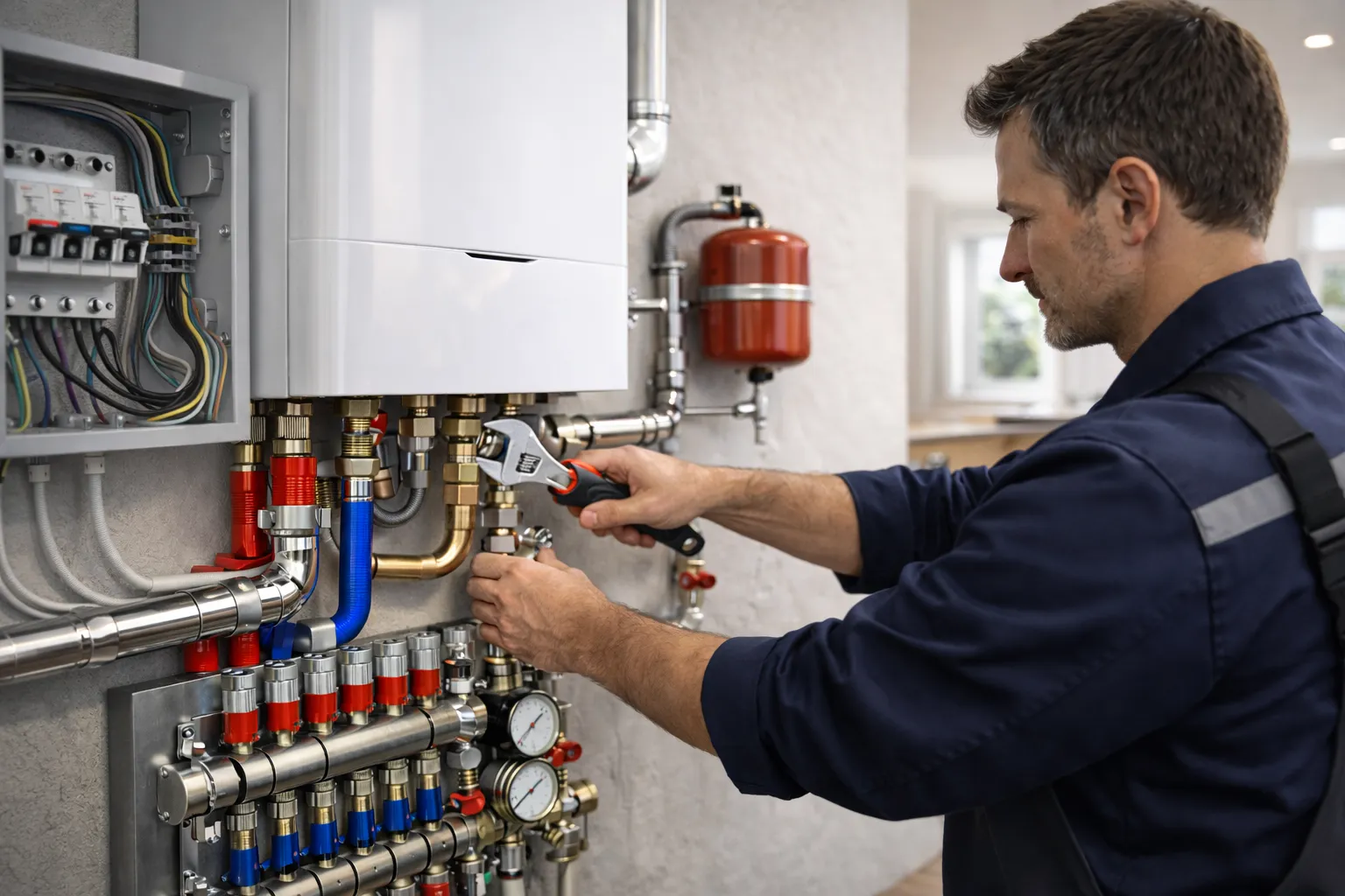 установка электрического котла отопления и подключение электрокотла к системе отопления дома