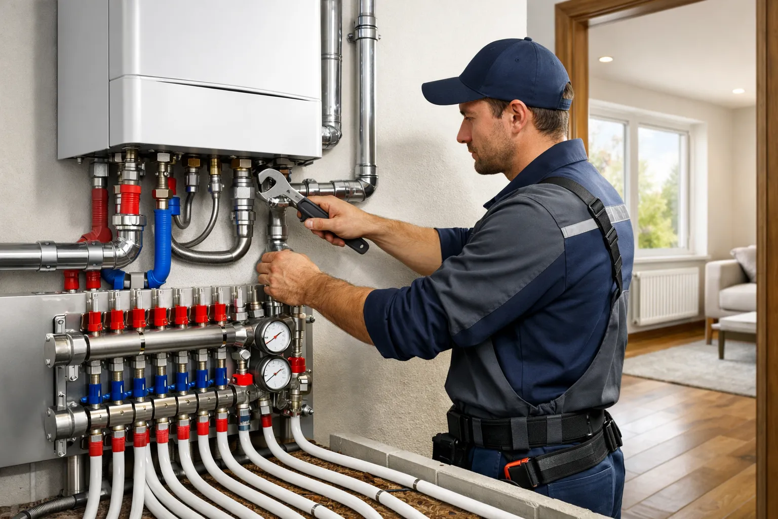 Монтаж системы отопления в частном доме в Казахстане: установка котла, радиаторов и теплого пола