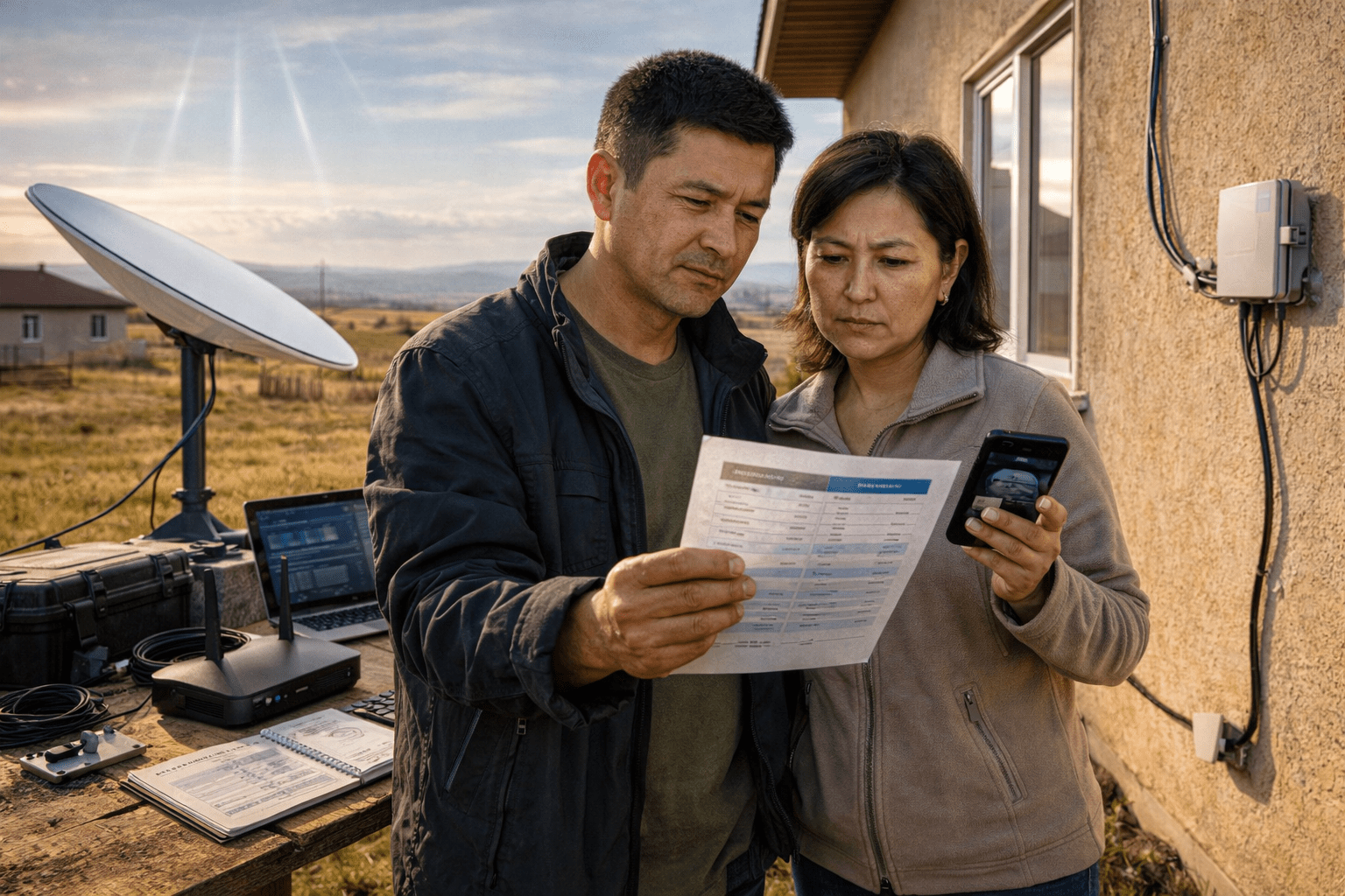 Starlink для дома в сравнении с проводным интернетом в частном доме за городом