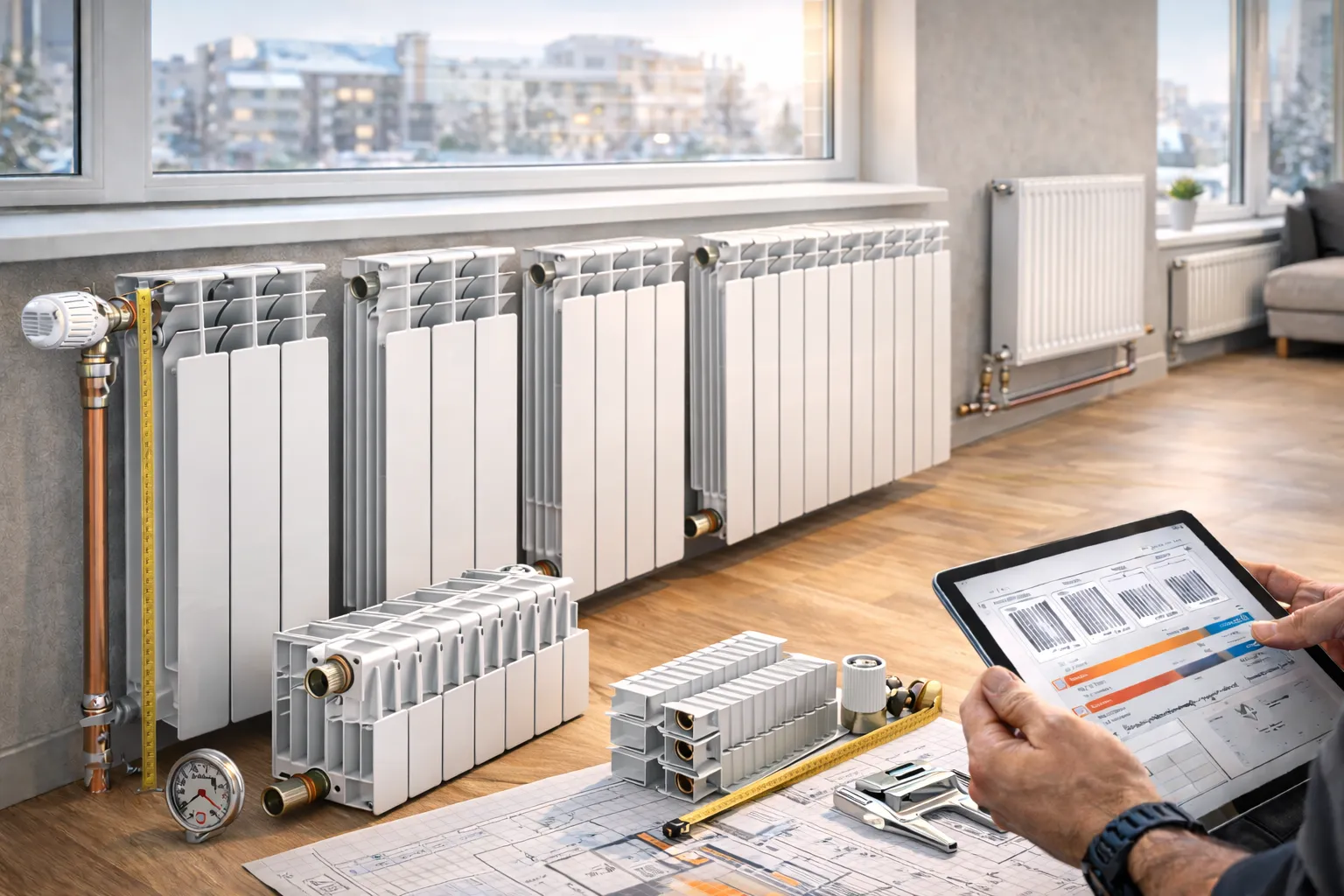 Цены на алюминиевые радиаторы отопления — стоимость секции и батареи 4, 6, 8, 10 и 12 секций в Казахстане