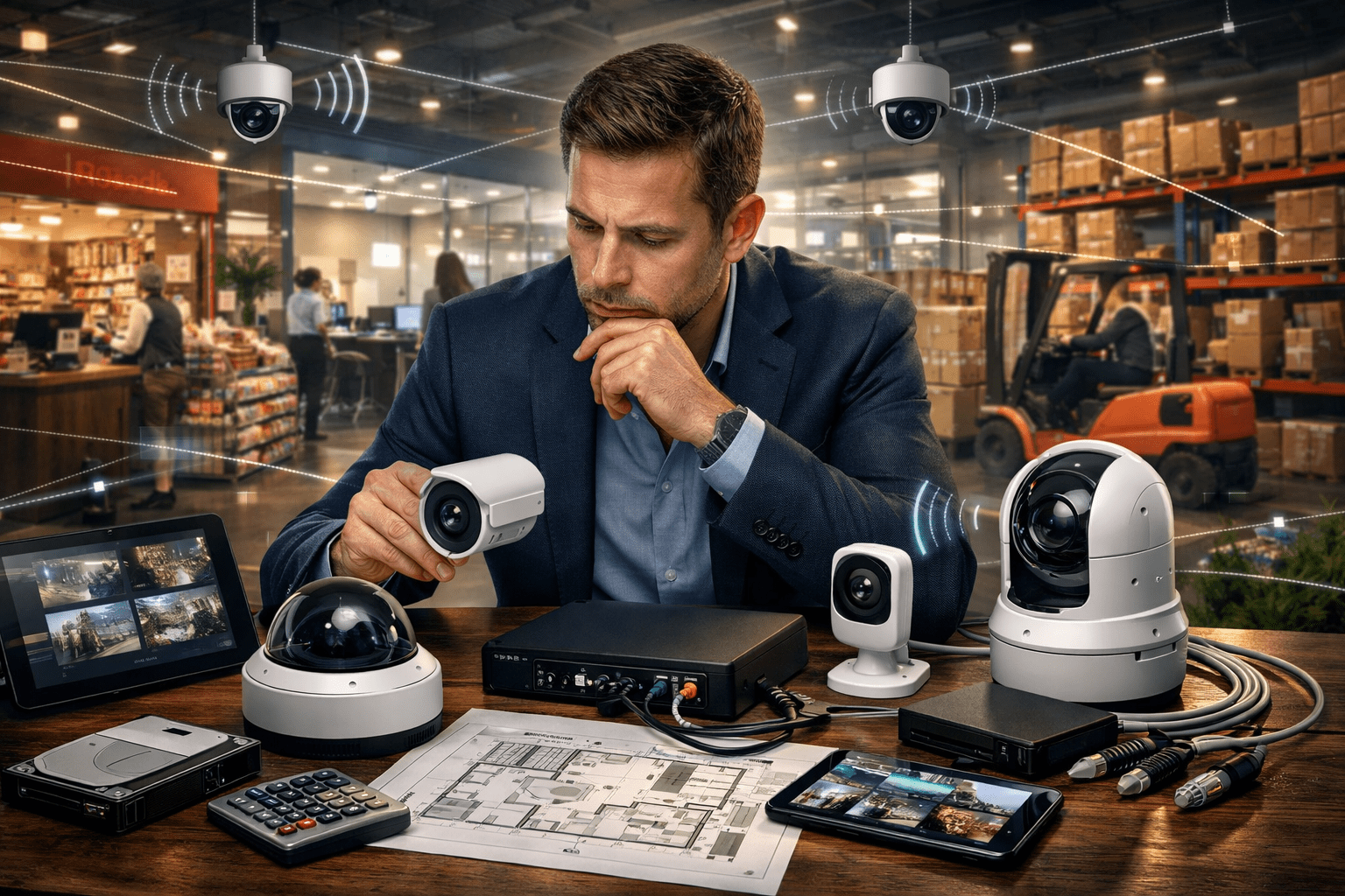 Видеонаблюдение для бизнеса в магазине, офисе и на складе: выбор камер и системы контроля для коммерческого объекта