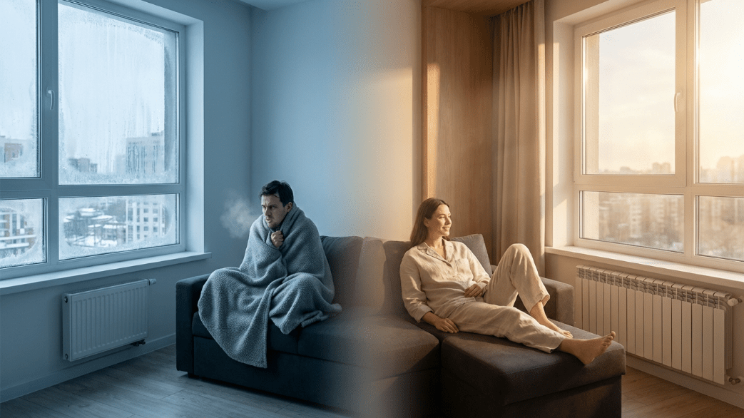 биметаллический радиатор 350 мм под окном в квартире правильный выбор отопления