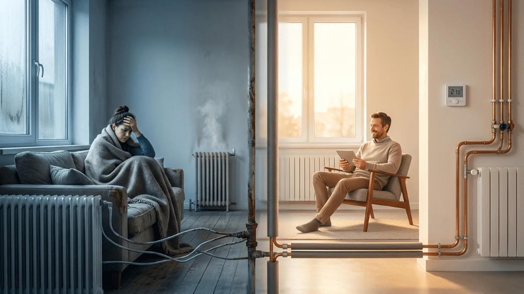 система отопления частного дома схема виды расчет монтаж радиаторы теплый пол